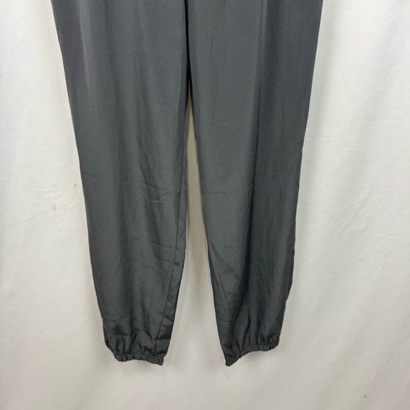 Banana Republic Sz 4 Sleeveless Jumpsuit 1/4 Zip Olive Grey Lightweight City NWT - Picture 4 of 14